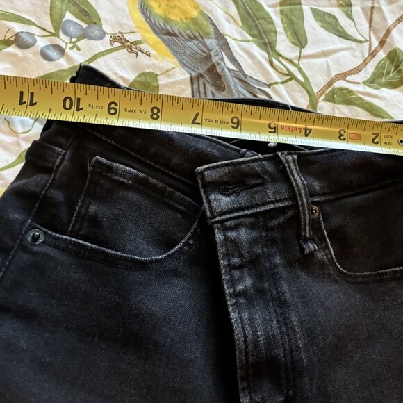 Black skinny jeans midrise, youth size Pacsun - frayed hem preloved - Picture 2 of 6